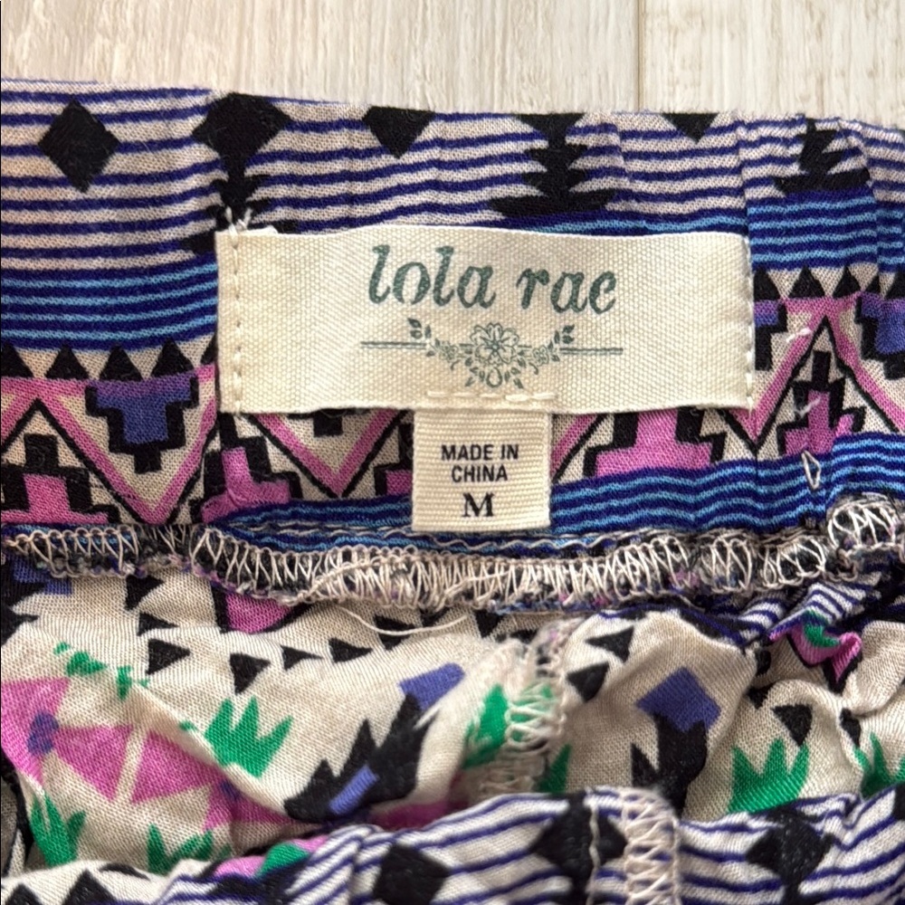 Lola Rae Printed Shorts with Drawstring - Picture 2 of 4